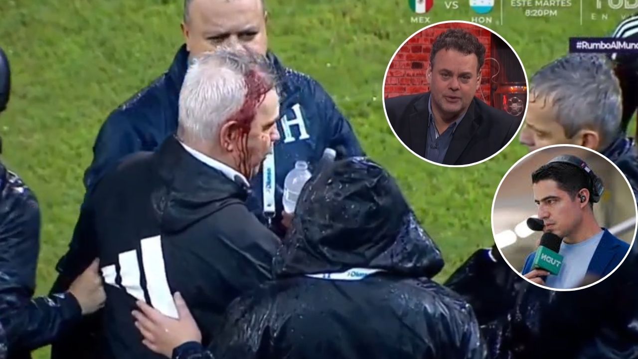 Periodistas mexicanos reaccionan en plena transmisión tras agresión al Vasco Aguirre