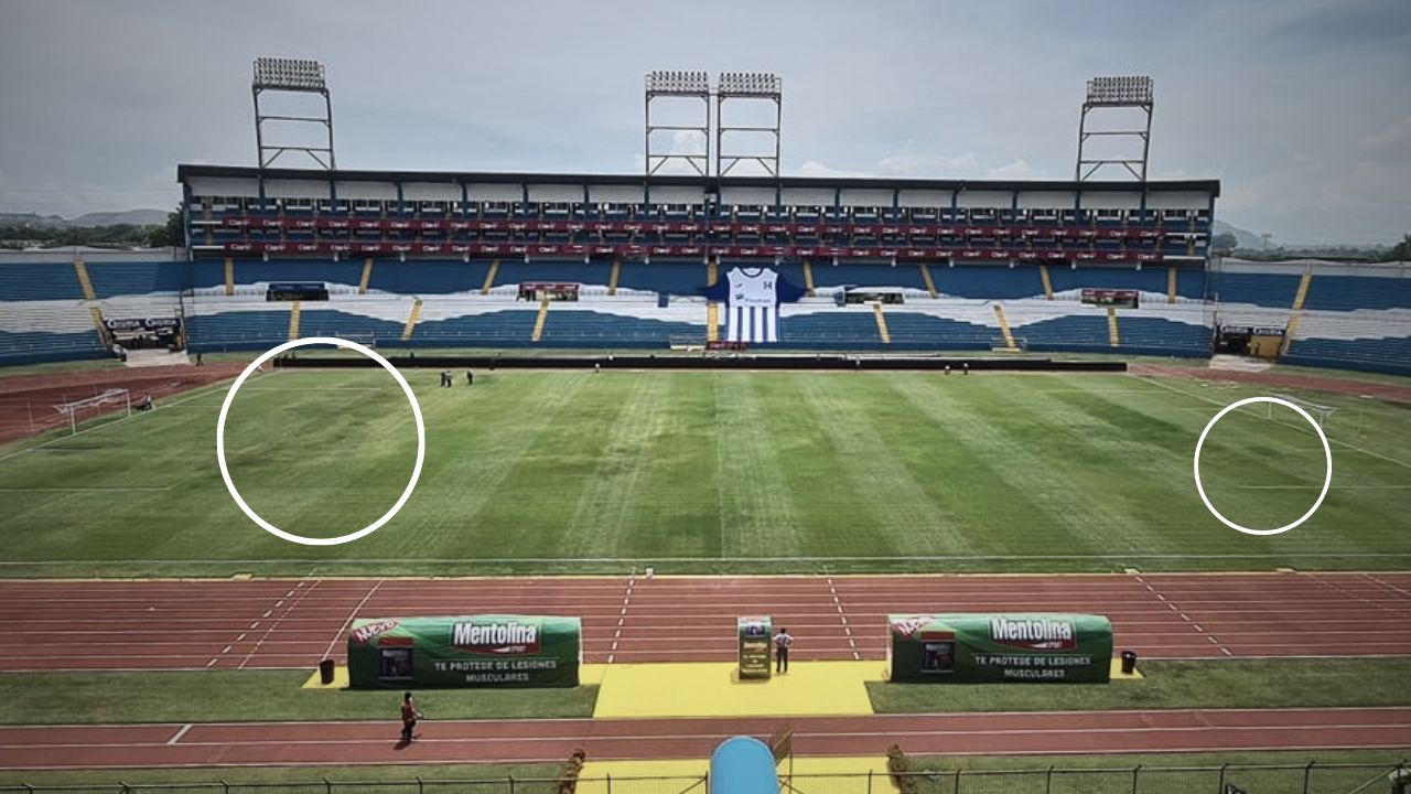 Grama del estadio Olímpico de San Pedro Sula quedó destrozada tras evento de entretenimiento