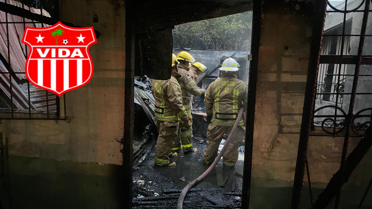 Exjugador del Vida muere en incendio de su vivienda en La Ceiba