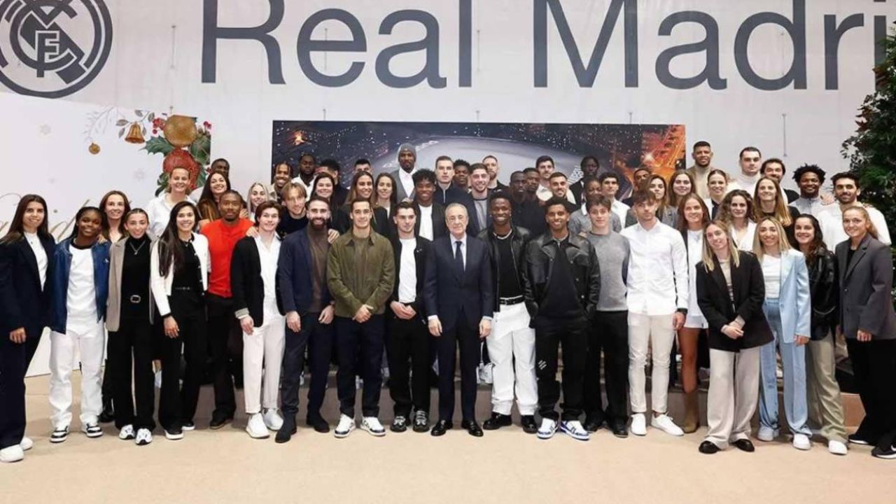Hondureño estuvo presente en la cena navideña de Real Madrid