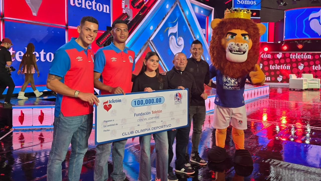 Olimpia se hace presente con donativo en Teletón 2024