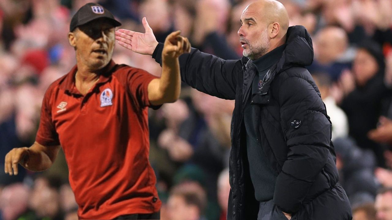 Pep Guardiola imita a Pedro Troglio tras derrota contra el Liverpool