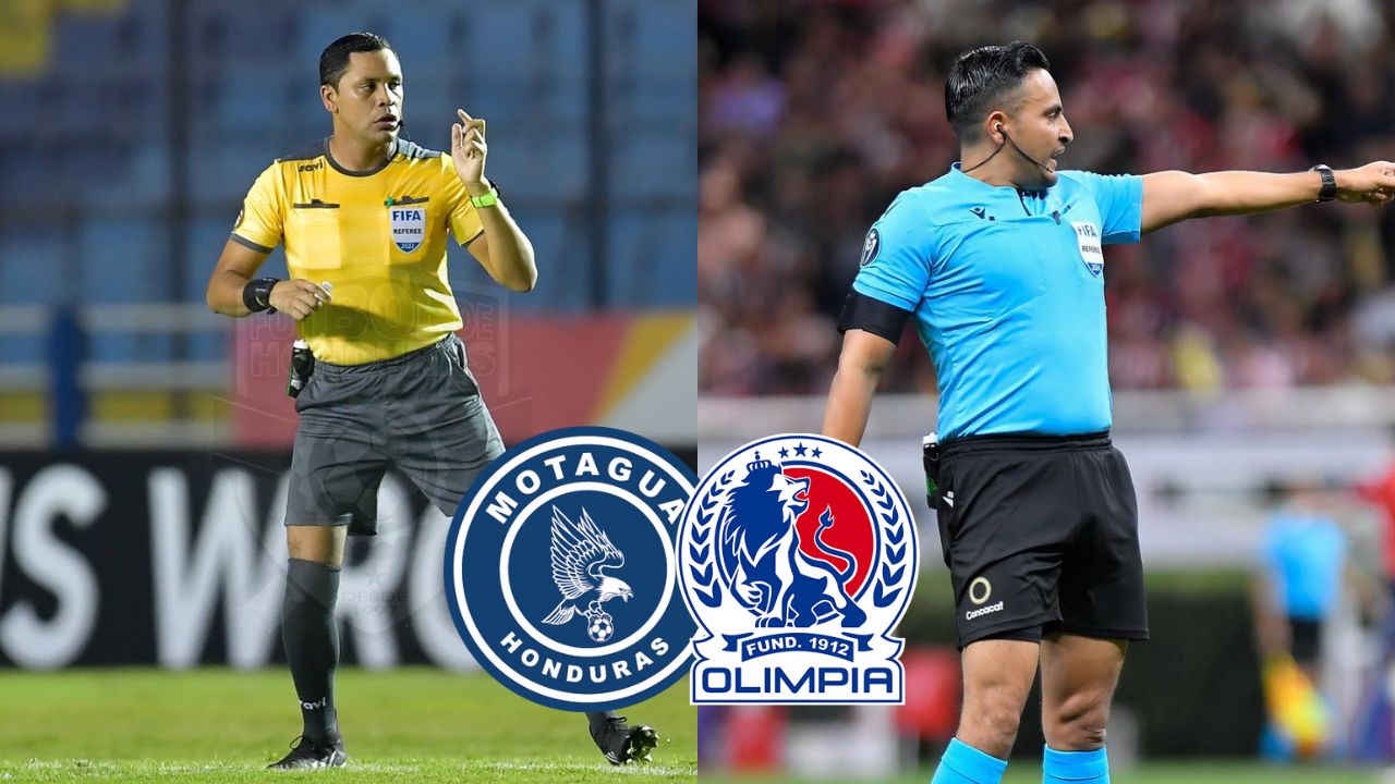 Definidos los árbitros para la finales entre Motagua y Olimpia