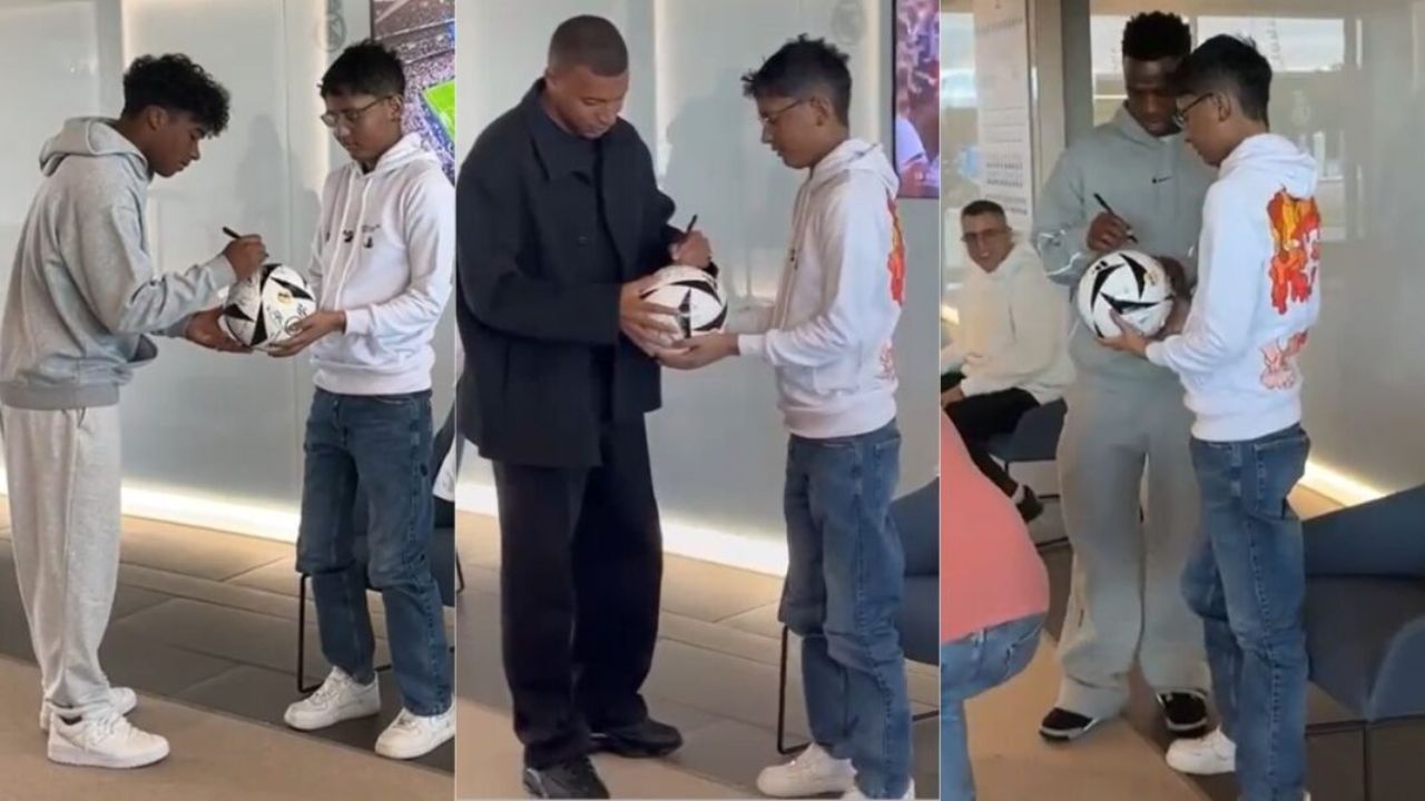 Estrellas de Real Madrid dedican gesto con joven hondureño que lucha contra grave enfermedad