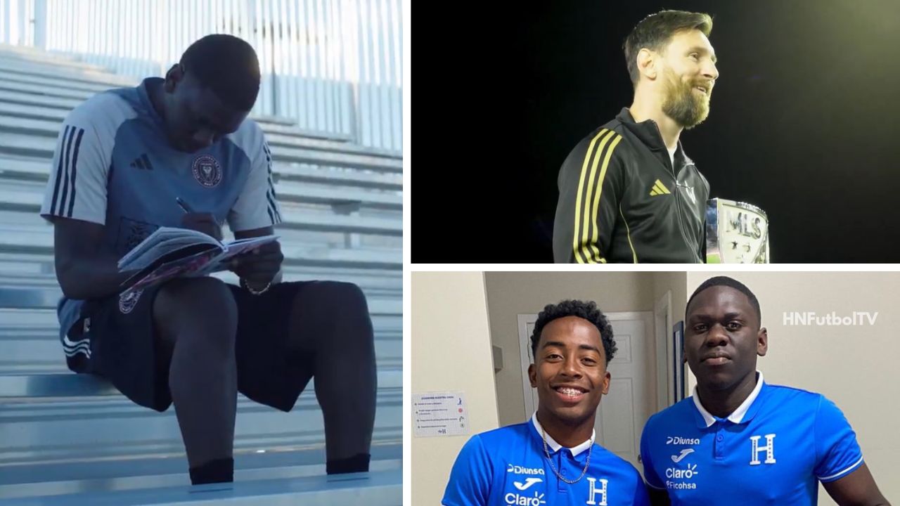 Jugador hondureño aparece en el video viral de Messi al recibir el MVP de la MLS