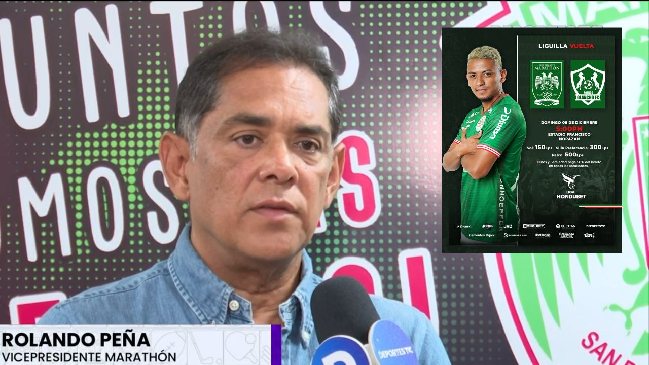 Rolin Peña hace un llamado a la afición de Marathón tras cambio de sede para duelo ante Olancho