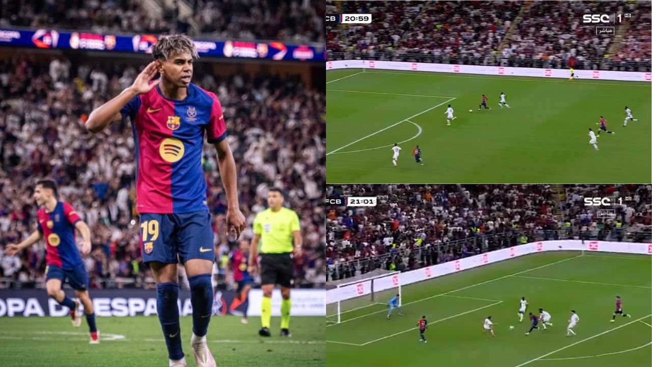 Lamine Yamal empató el duelo ante Real Madrid con auténtico golazo