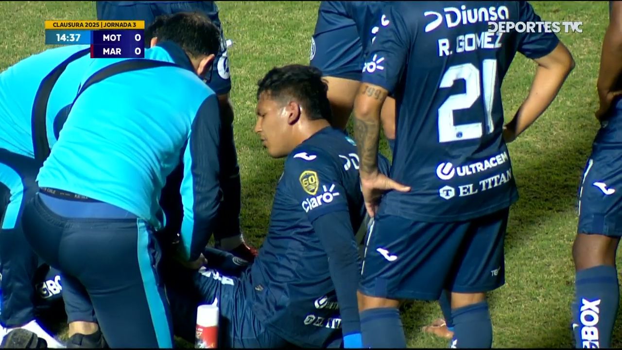 Así fue el momento donde se lesionó Luis Vega contra Marathón