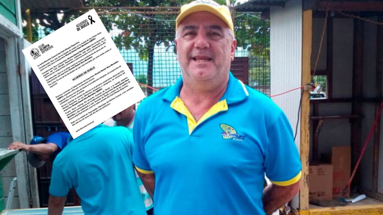 Olimpia emite acuerdo de duelo por muerte de Vicente Viera en San Pedro Sula