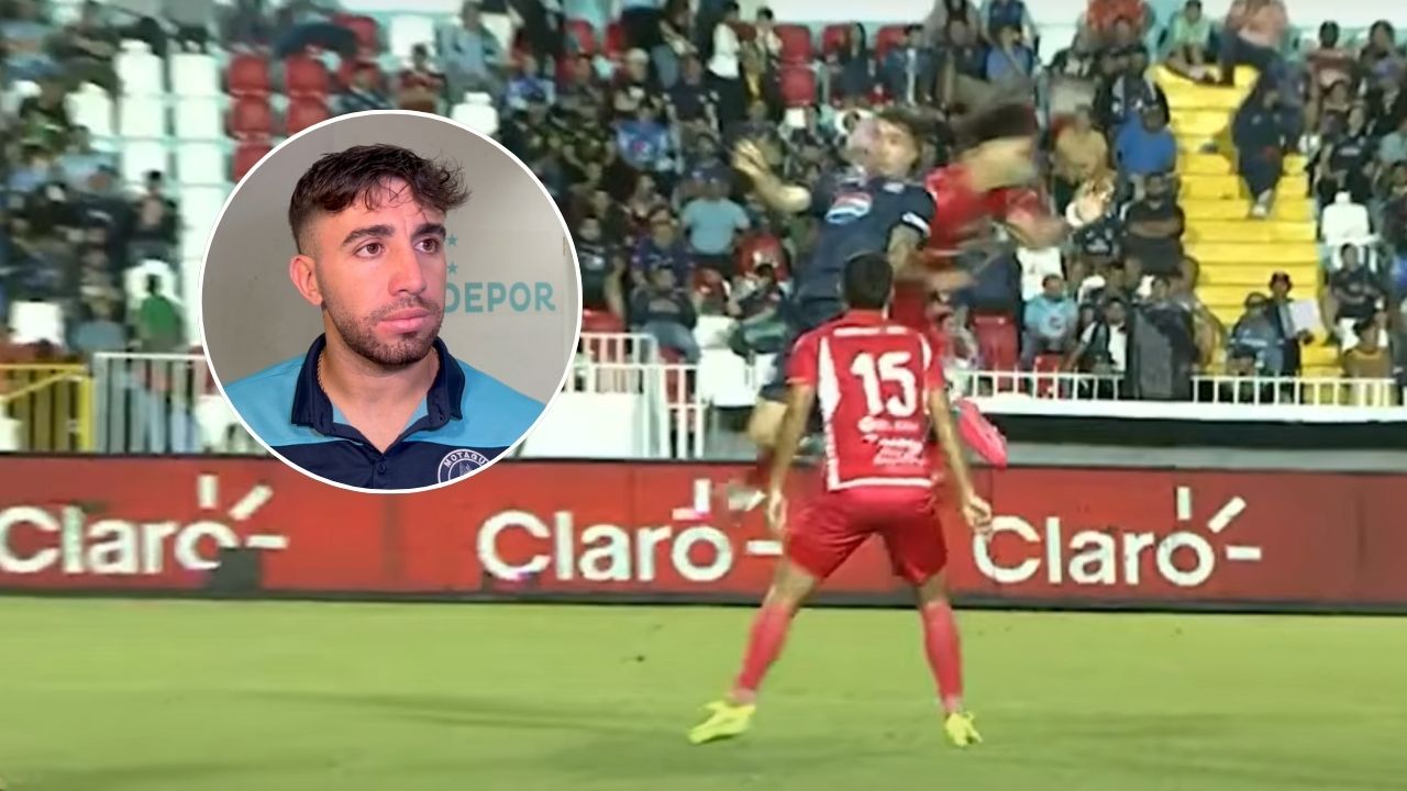 Agustín Auzmendi le envía mensaje a futbolista hondureño que pudo lesionarlo