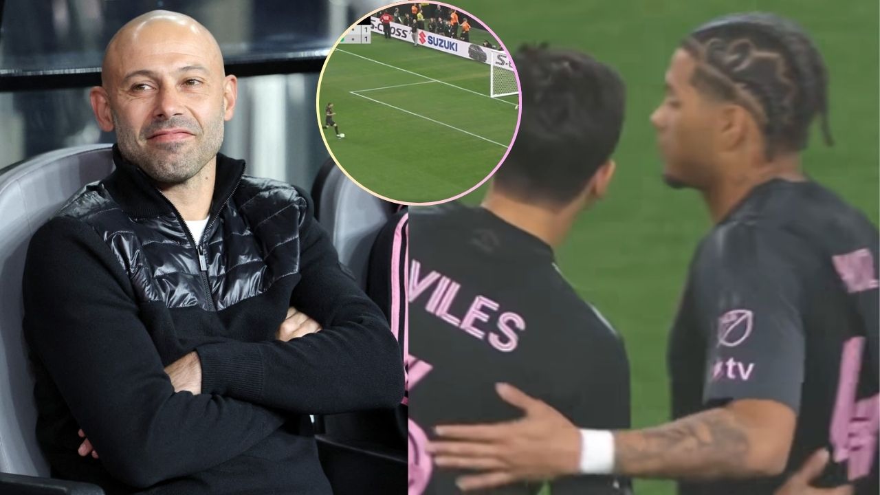 La reacción de Javier Mascherano al penal de David Ruíz a lo 'Neymar' ante el América