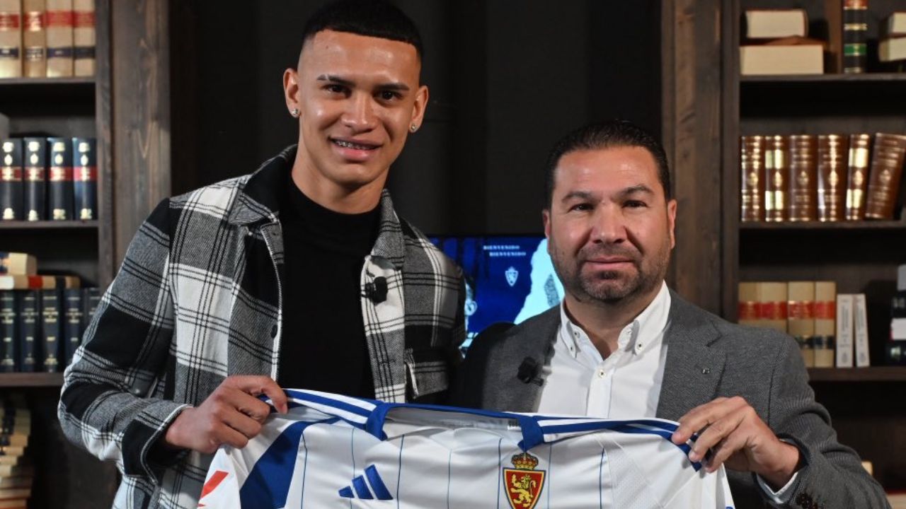 Kervin Arriaga fue presentado oficialmente por el Real Zaragoza