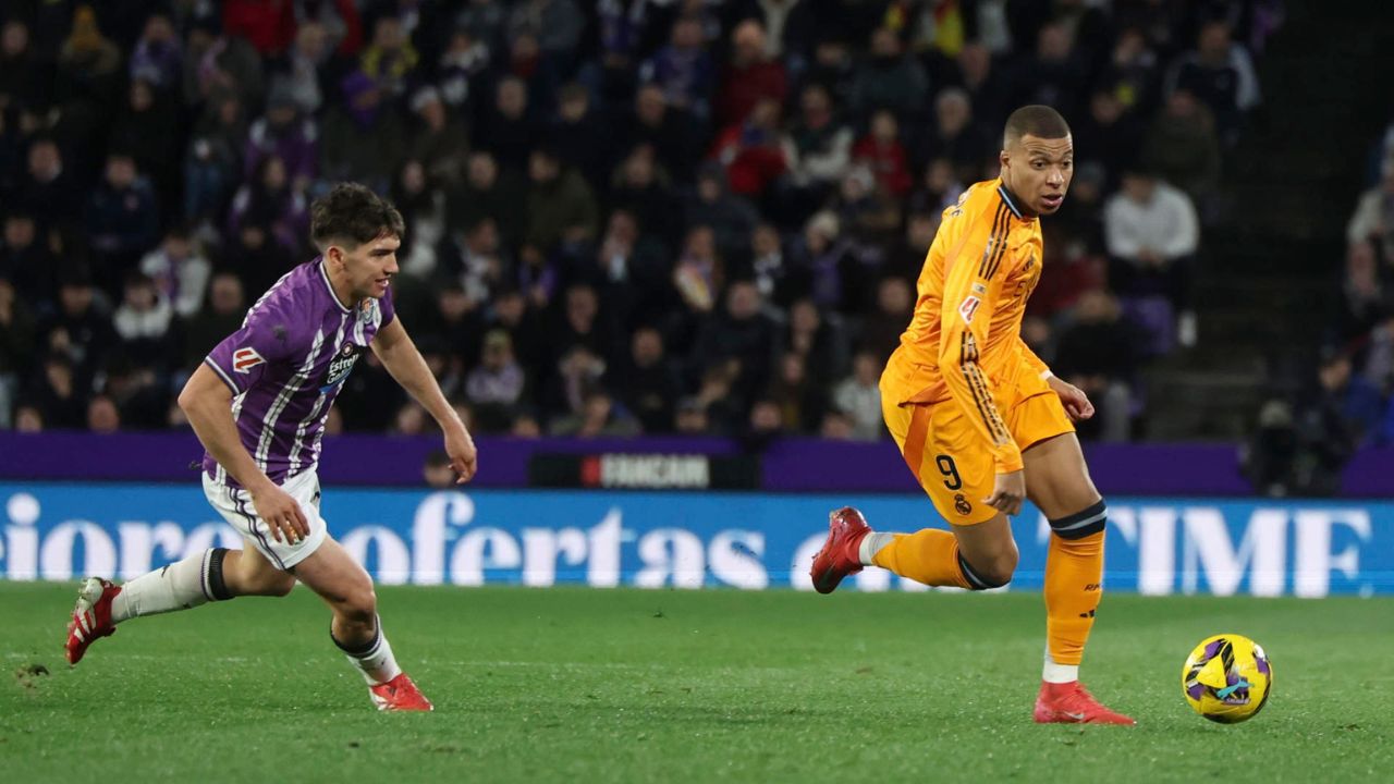 Real Madrid goleó al Valladolid con Hat Trick de Kylian Mbappé