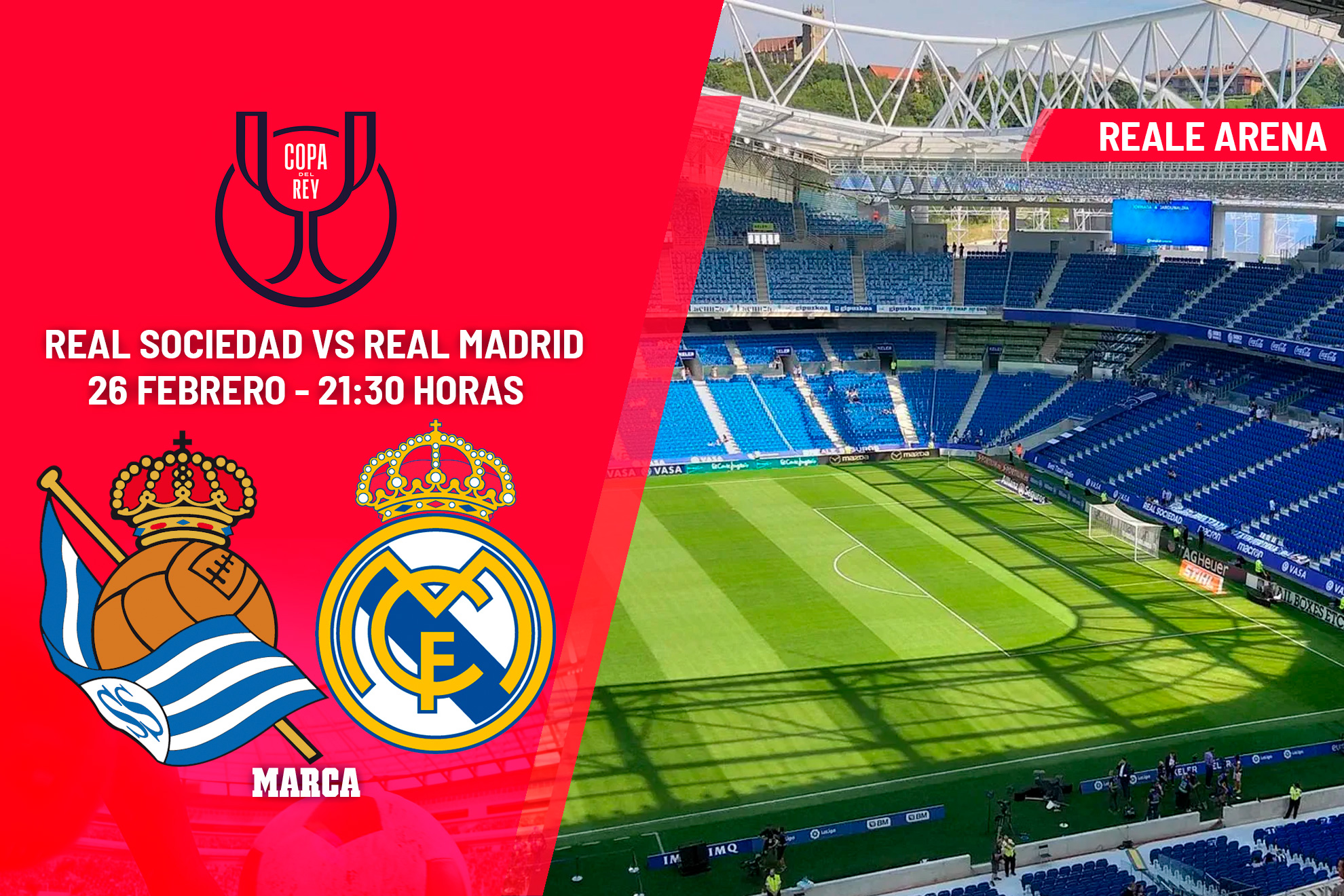 Escudos de el Real Madrid y la Real Sociedad