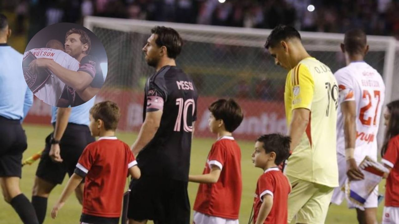 El momento donde Jerry Bengtson acordó intercambiar camiseta con Messi