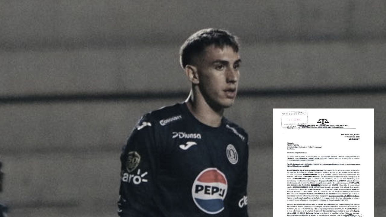 Rodrigo Auzmendi conoce su castigo tras escupitajo en el Clásico Capitalino