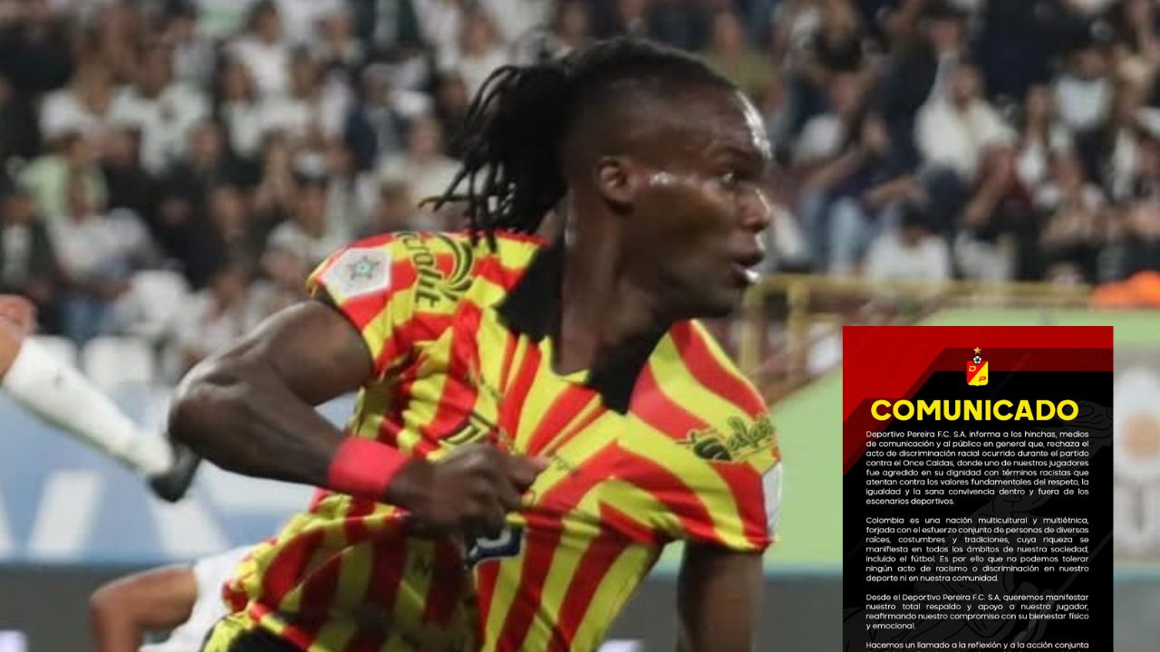 Deportivo Pereira emite comunicado tras ataque racista contra Rubilio Castillo