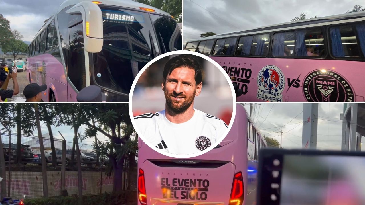 Así fue la llegada del Inter Miami al estadio Olímpico de San Pedro Sula