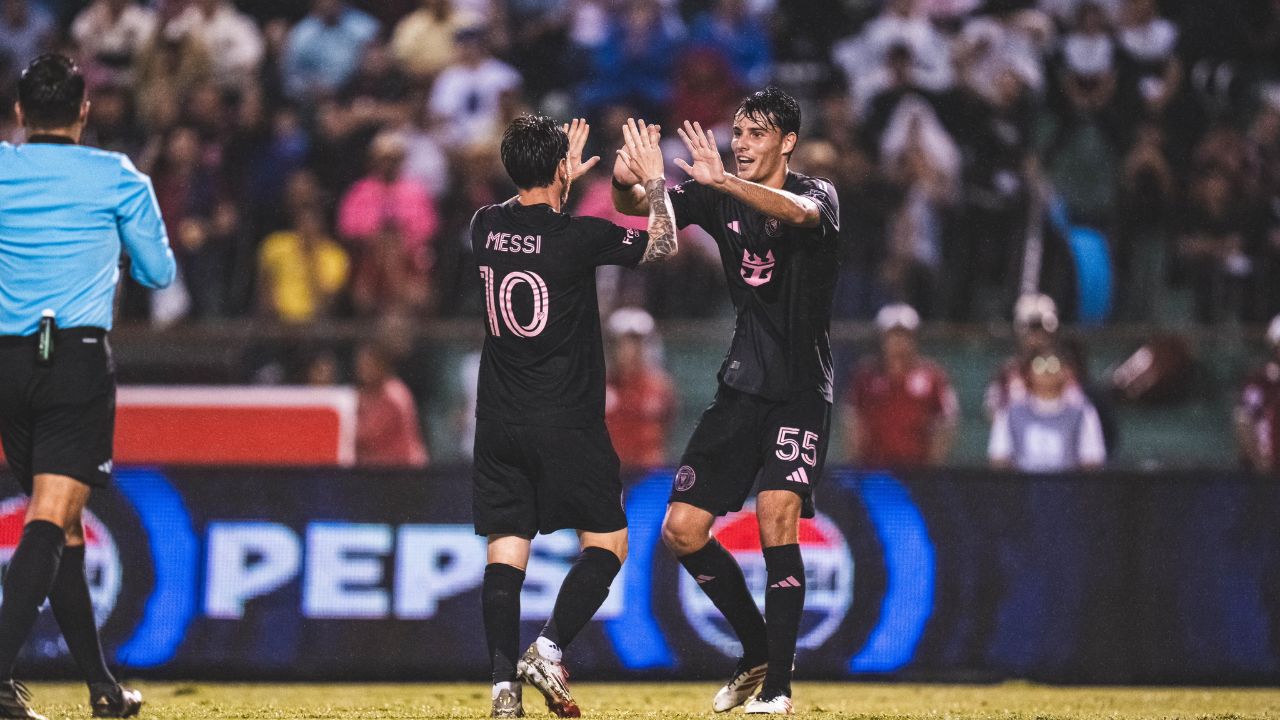 Inter Miami goleó al Olimpia en una lluviosa noche en el Olímpico de San Pedro Sula