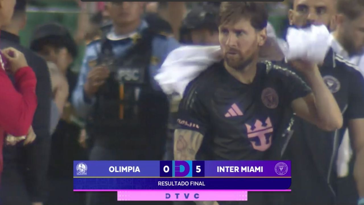 Lionel Messi le regaló una segunda camisa a Jerry Bengston en el Olimpia vs Inter Miami