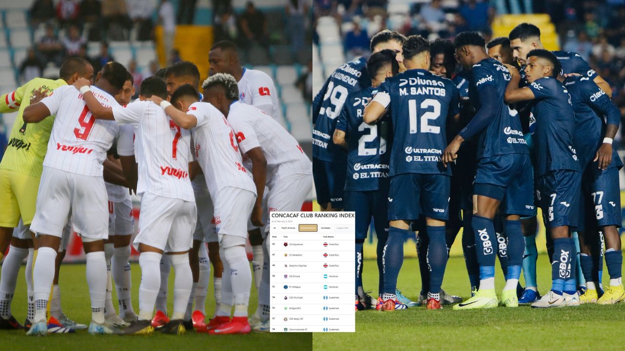 Olimpia baja posiciones y Motagua se mantiene en ranking de la Concacaf