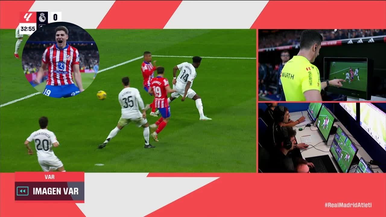 El polémico penal pitado contra Real Madrid en el derbi madrileño