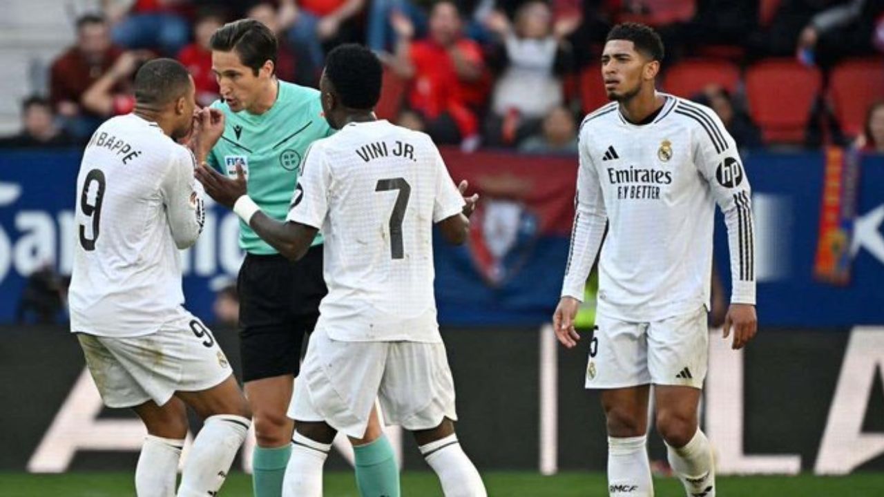 Árbitro que expulsó a Bellingham en Osasuna ya conoce su sanción