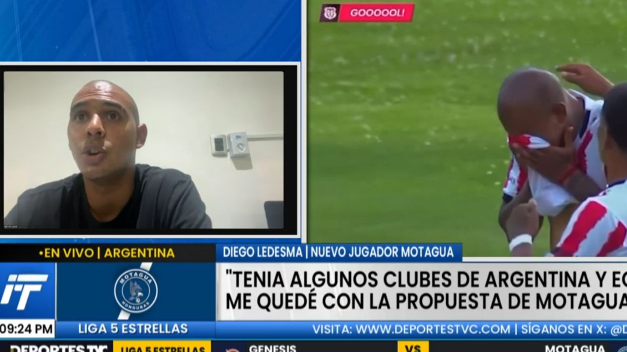 Diego Ledesma confiesa cómo se dio su fichaje con el Motagua y las ofertas que rechazó