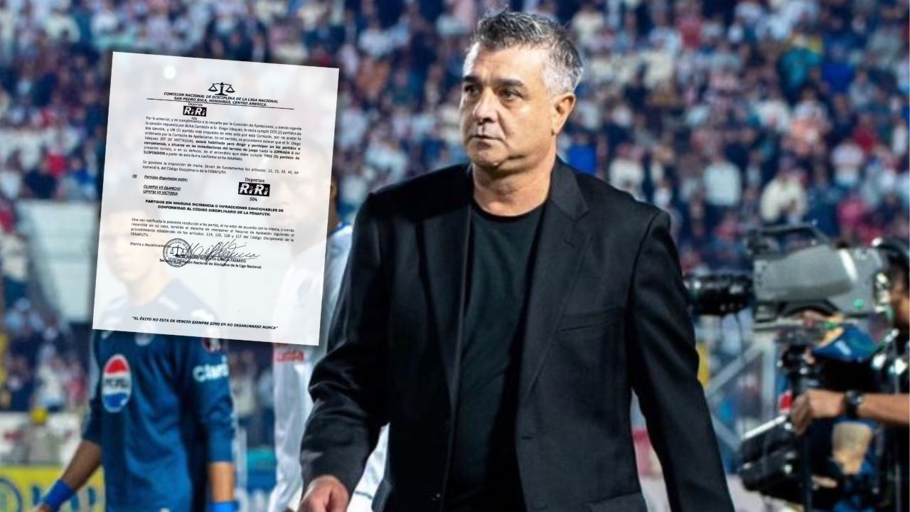 Diego Vazquez recibe nuevo castigo de la Comisión de Disciplina