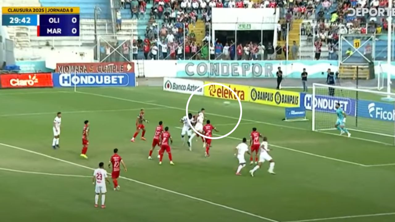 Emanuel Hernández se estrena con un golazo en el clásico Olimpia vs Marathón