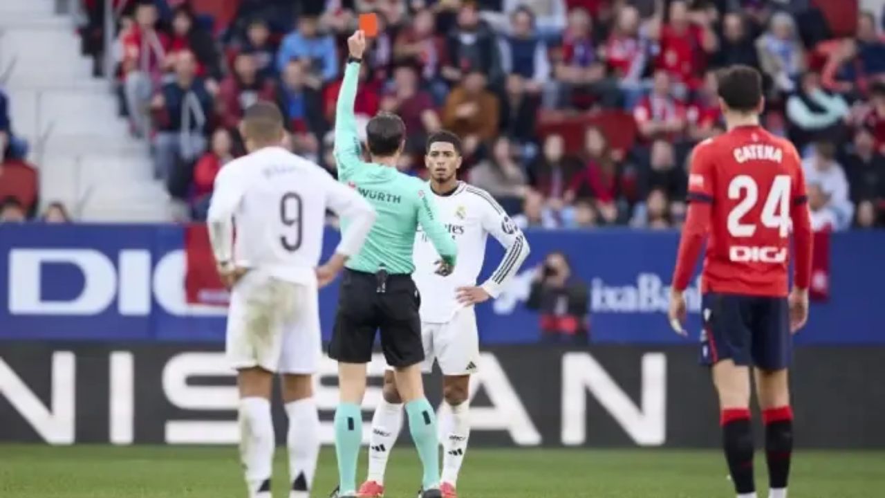 Revelan qué dijo Bellingham al árbitro para que lo expulsara ante el Osasuna