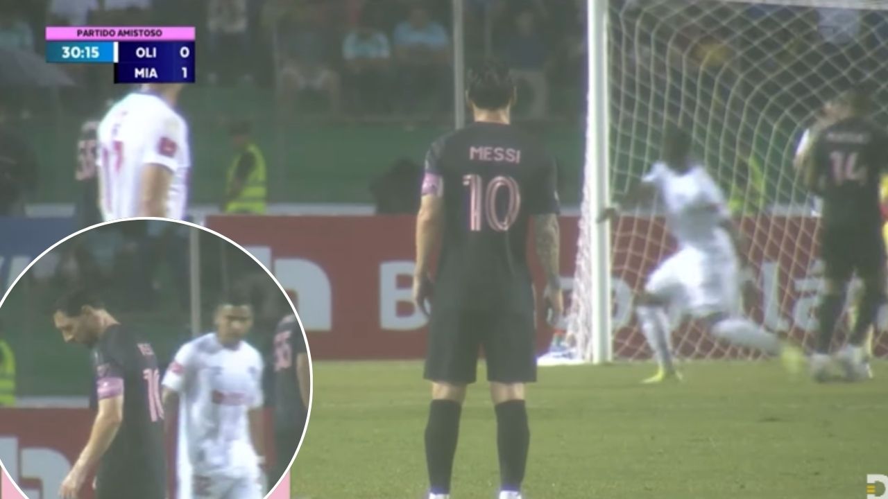 La reacción de Messi cuando Benguché le anotaba al Inter Miami