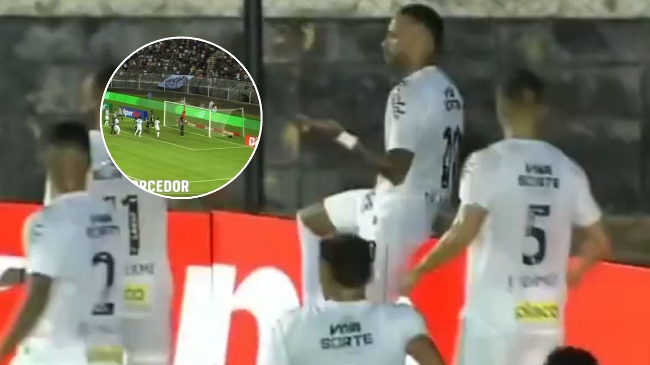 Así fue el golazo olímpico de Neymar con el Santos de Brasil vs Internacional