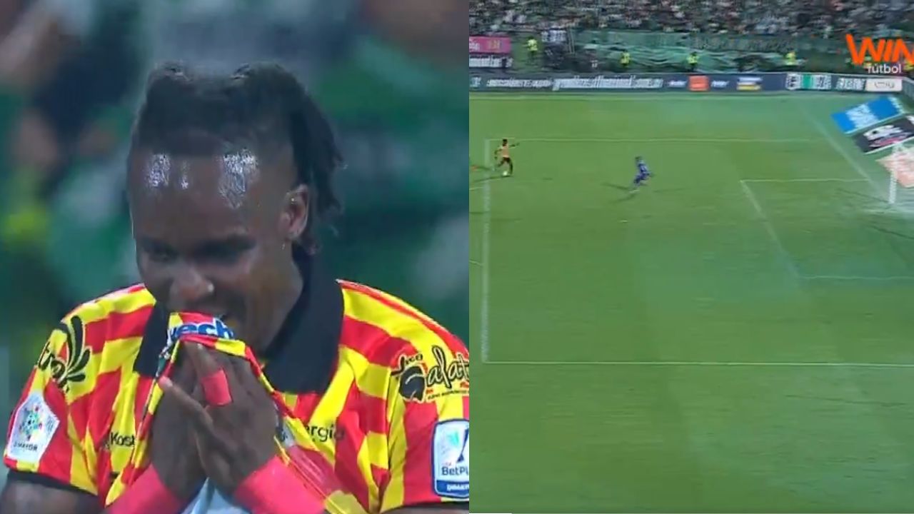 Rubilio Castillo falla clara ocasión en derrota del Deportivo Pereira ante campeón de Colombia