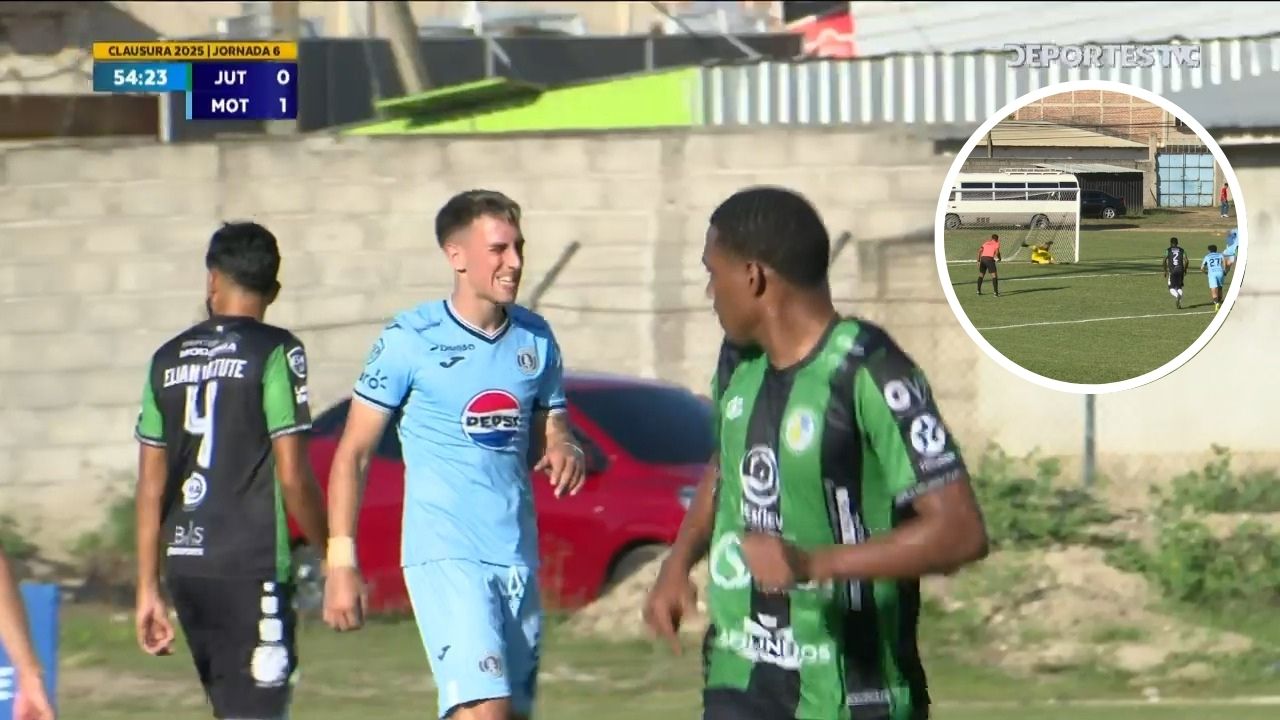 Así fue el penal que falló Rodrigo Auzmendi en juego contra Juticalpa