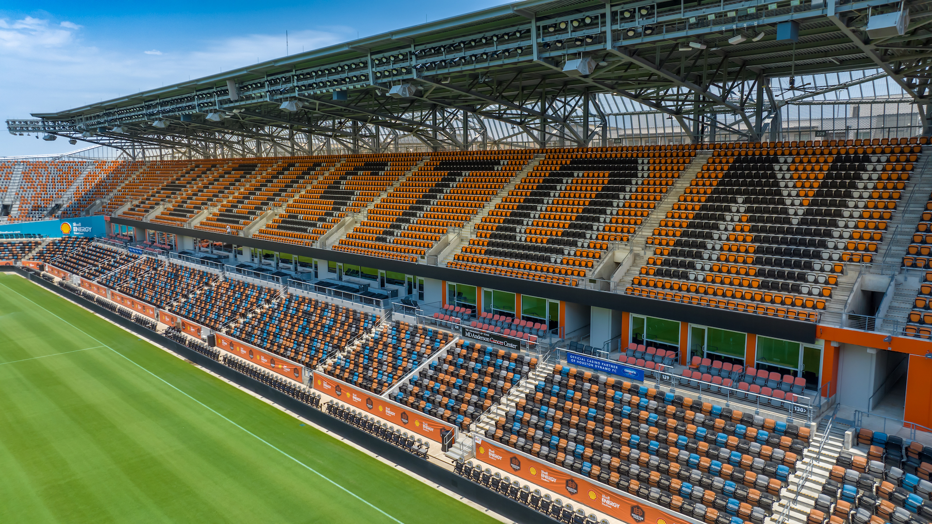Las butacas del Shell Energy Stadium