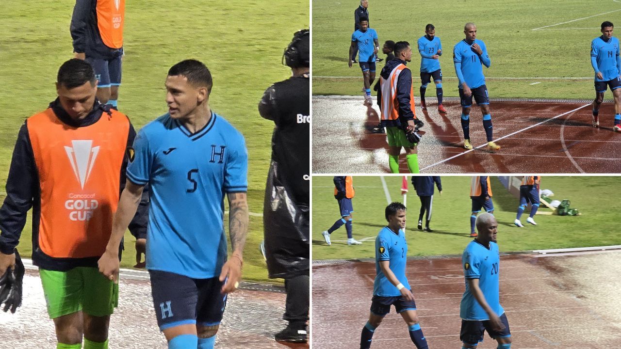 Así fueron captados los jugadores de Honduras tras primer tiempo en Bermudas
