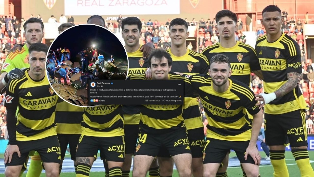 Real Zaragoza se solidariza con Honduras por las víctimas del accidente en Roatán