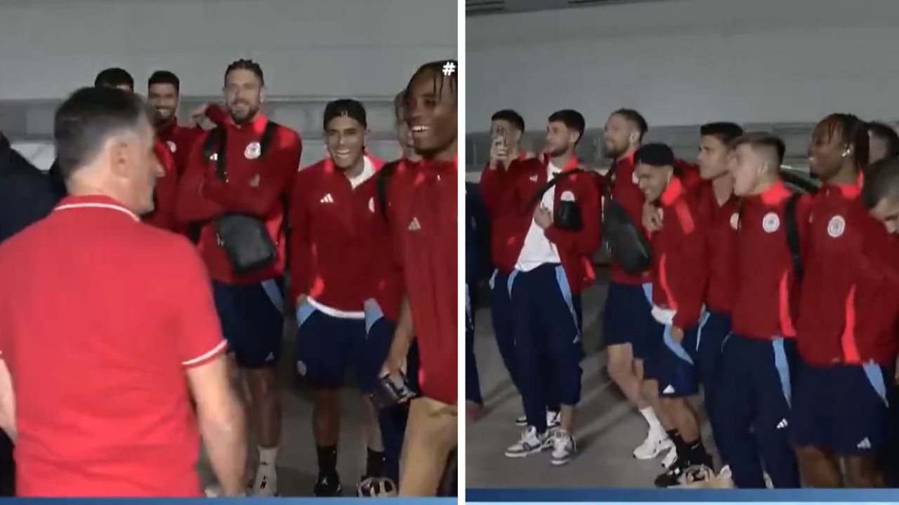 Luis Palma comparte alocado festejo de la afición de Olympiacos tras ganar derbi de Grecia