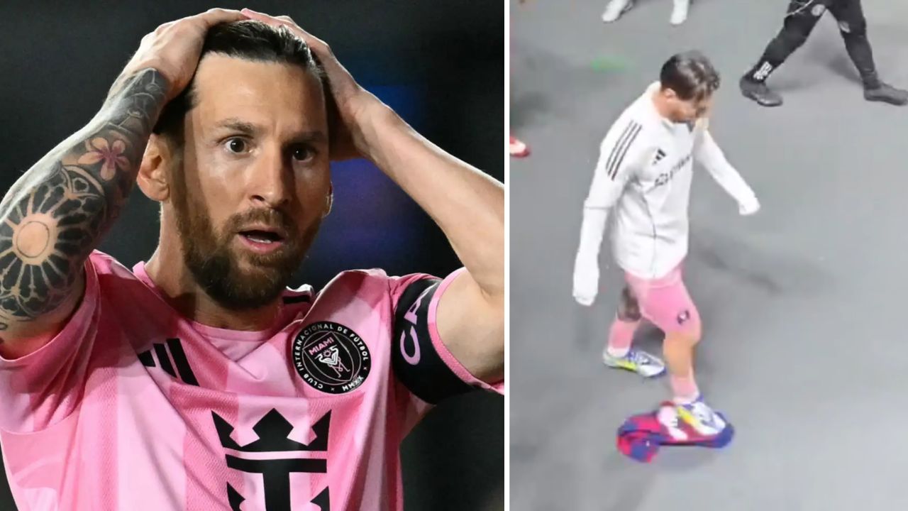 Lionel Messi causa revuelo tras pisotear una camisa del Barcelona