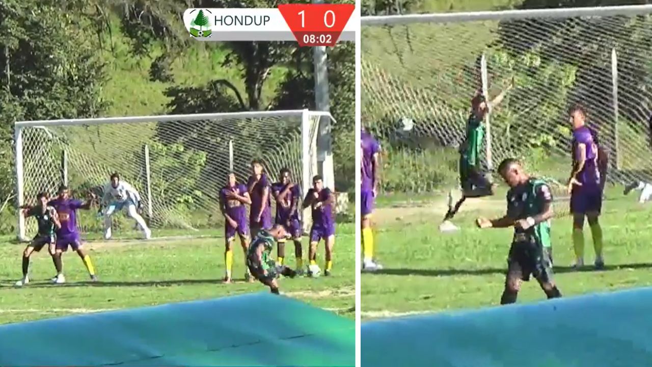 Oscar Salas se inventa golazo de tiro libre en la Liga de Ascenso con Hondupino