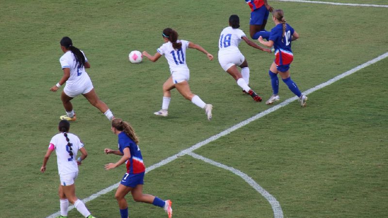 Las jugadoras de la selección nacional de Honduras