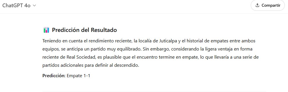 Respuesta de ChatGPT sobre resultado sobre el descenso en Honduras 2025