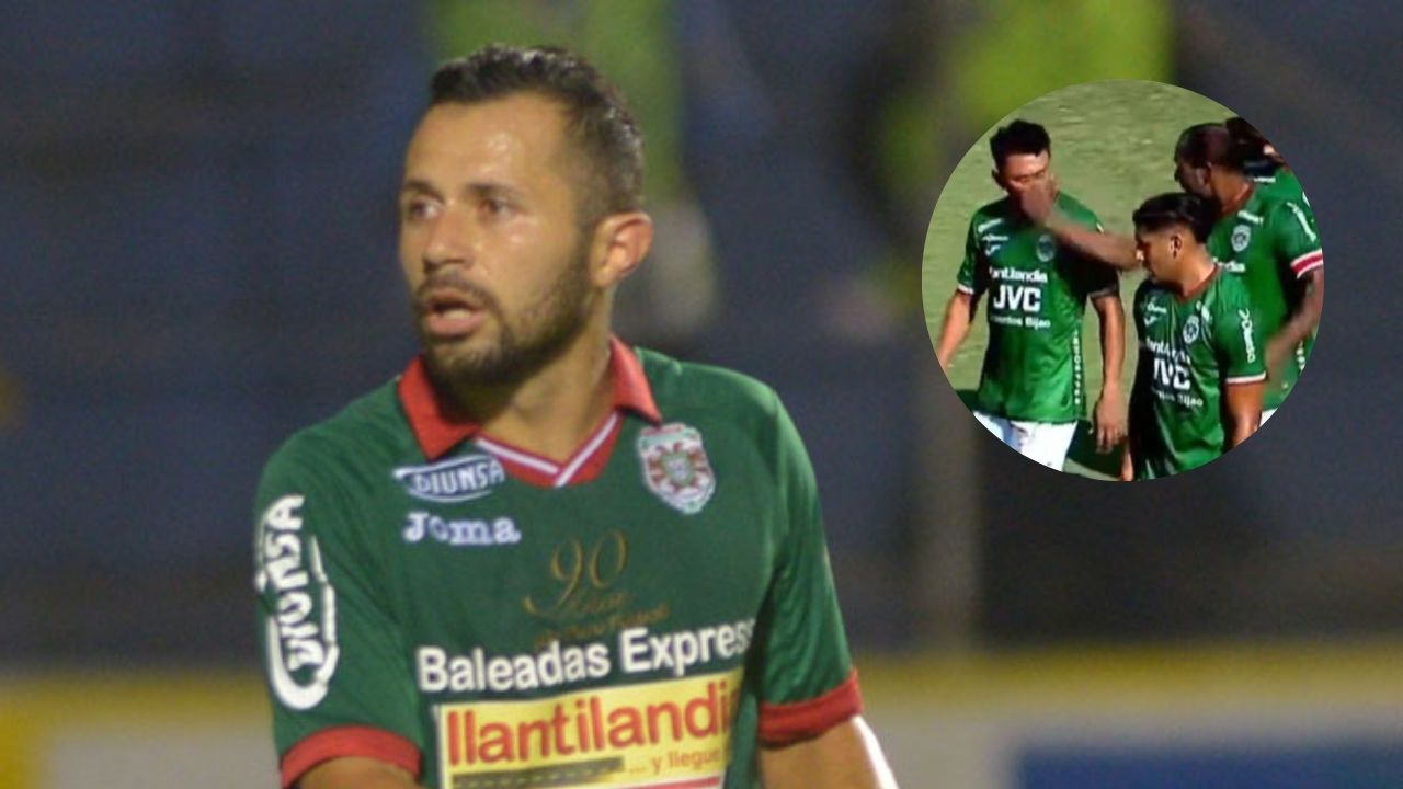 Alfredo Mejía reacciona a bofetada de Juan Anagonó a Alexy Vega