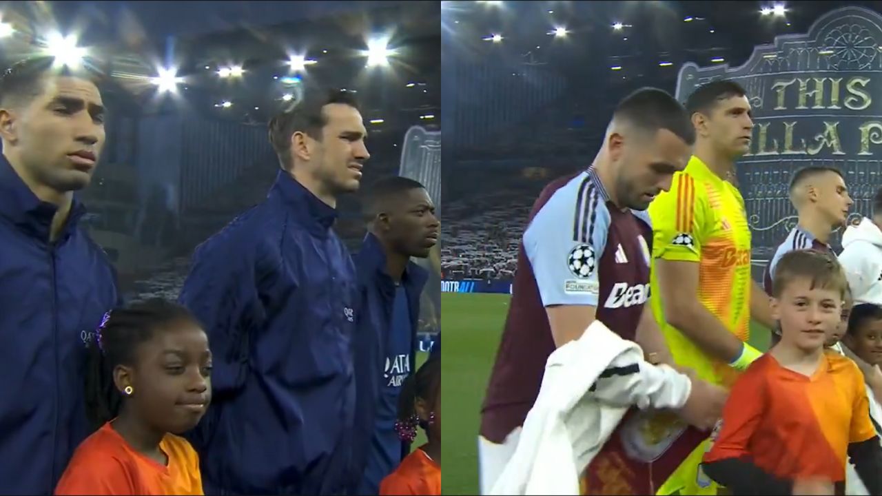 Confunden himno de la Champions League en partido Aston Villa vs PSG