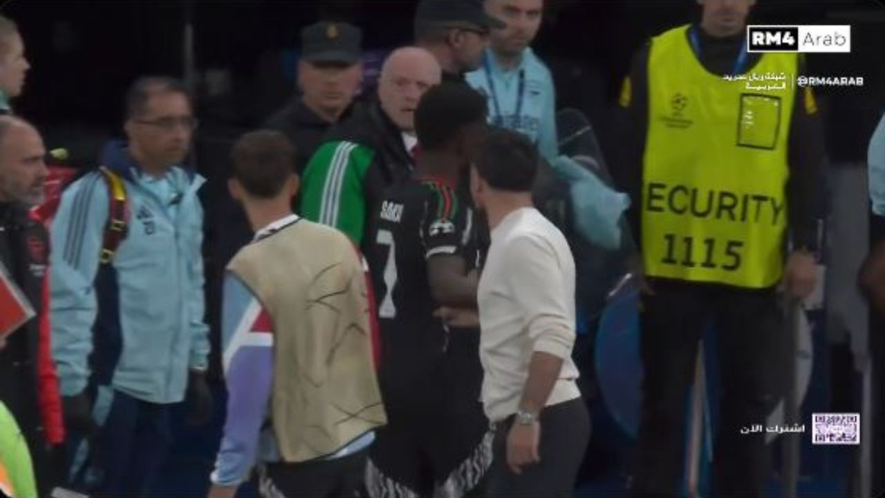Dani Carvajal fue captado peleando con Saka en camerinos del Bernabéu