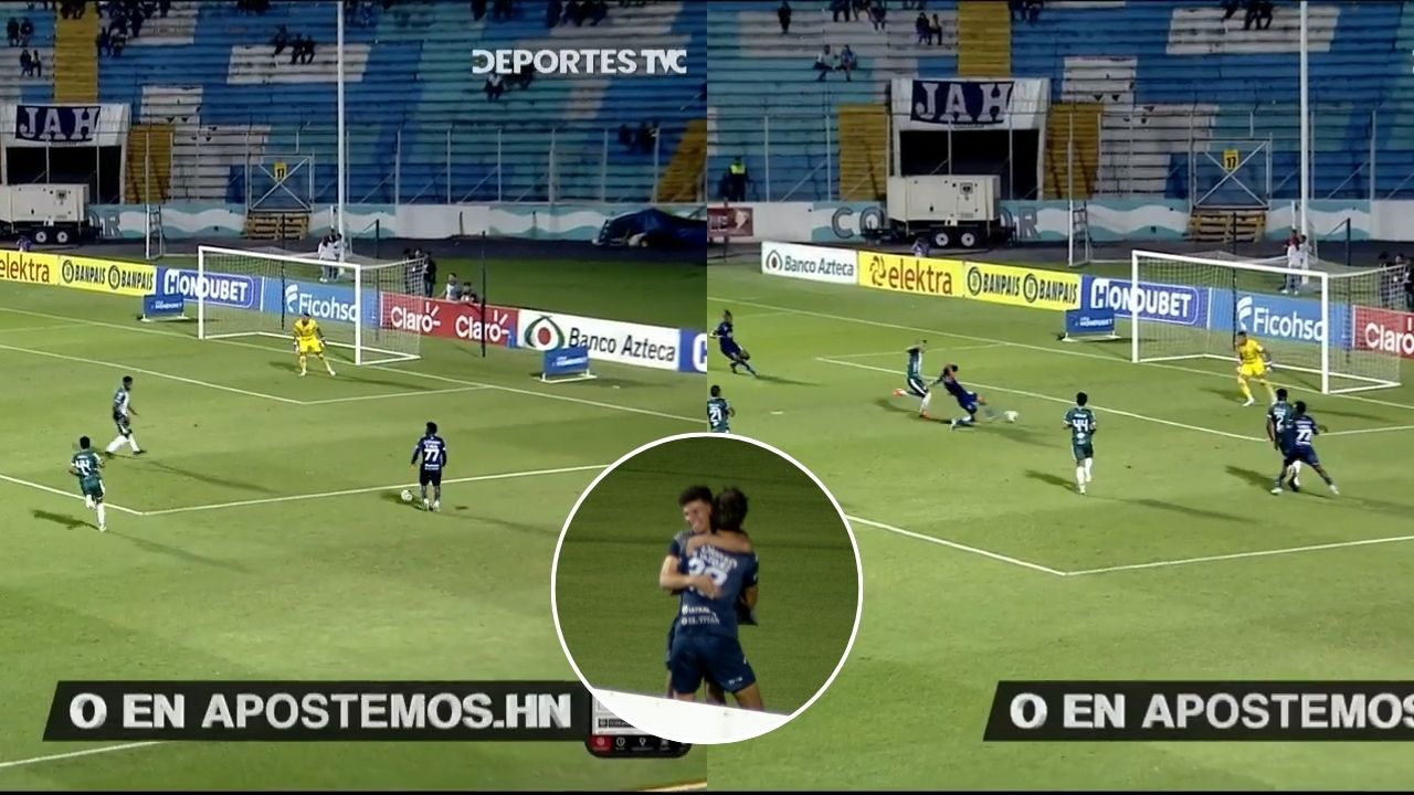 Así fue el decisivo gol de Mathías Vazquez frente a Juticalpa FC