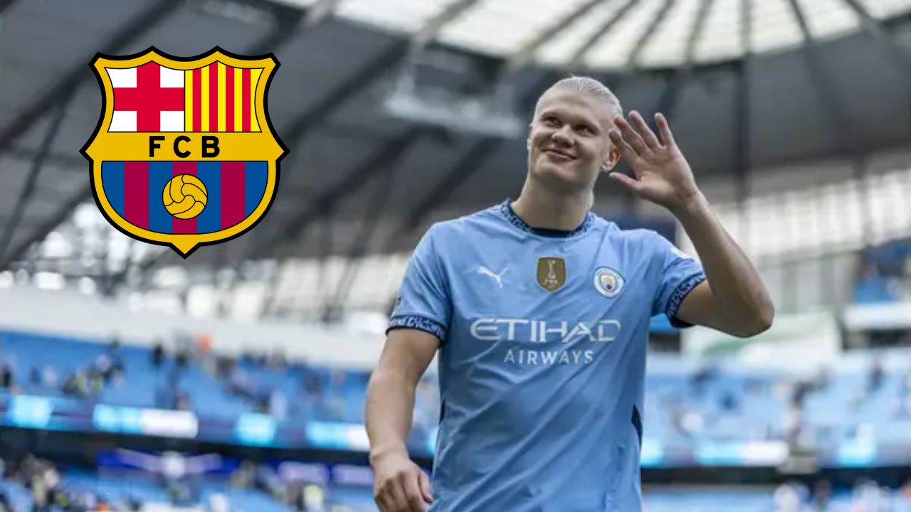 Haaland llena de elogios a jugador del Barcelona en pleno partido