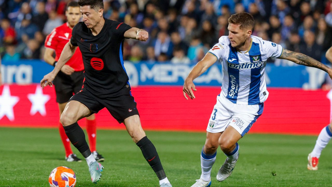Barcelona triunfa en Leganés y no suelta el liderato de LaLiga de España