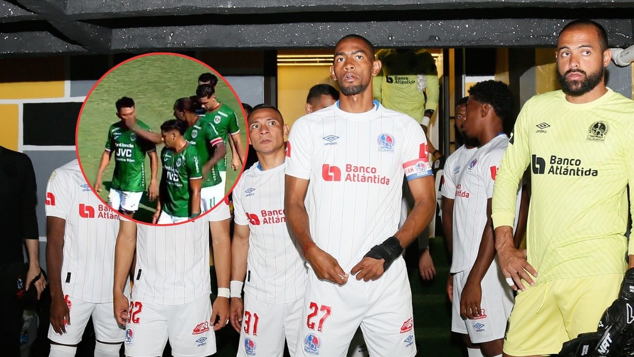 Jugador del Olimpia reacciona a la agresión de Juan Anangonó contra Alexy Vega